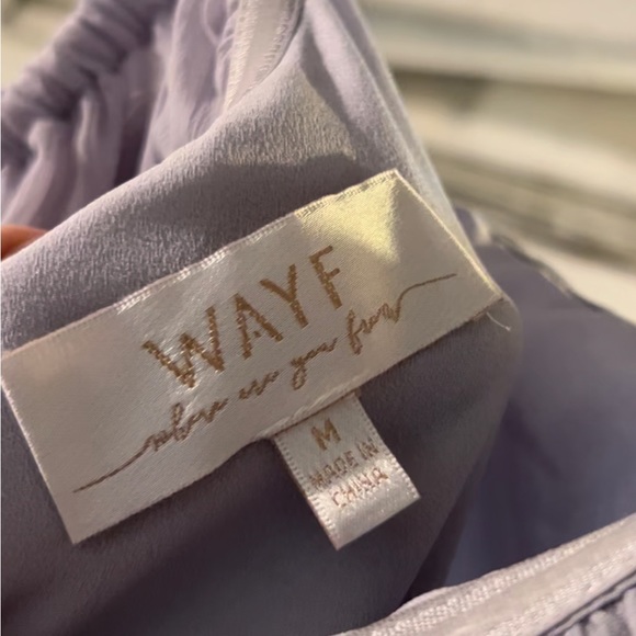 NWOT Lavender Strapless/On/Off Shoulder Maxi Dress Chiffon Full-Length Gown Sz.M - Picture 8 of 12